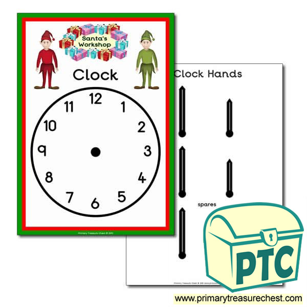Santa's Workshop Role Play Clock