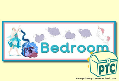 'Bedroom' - Serenity the Sweet Dreams Fairy Classroom Banner / Display Heading