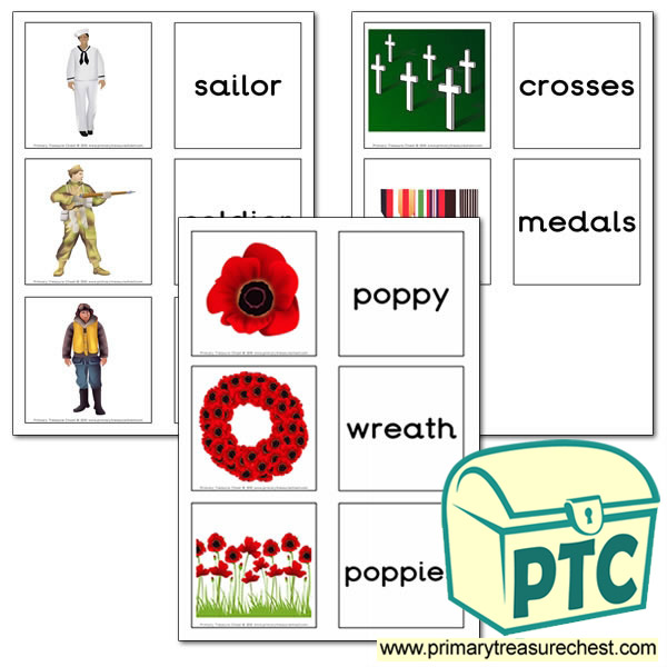 Remembrance Day Matching Cards