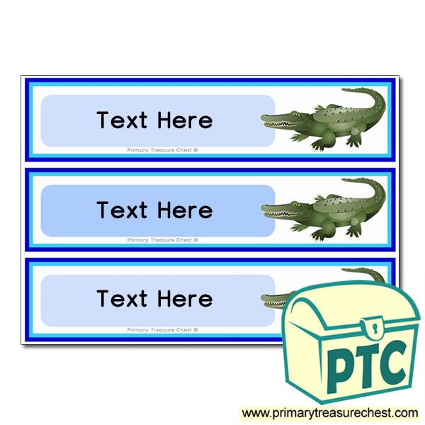 Alligator Pupil Drawer Labels (Large)