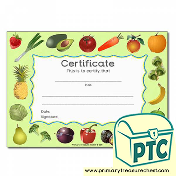 Healthy Eating Certificate