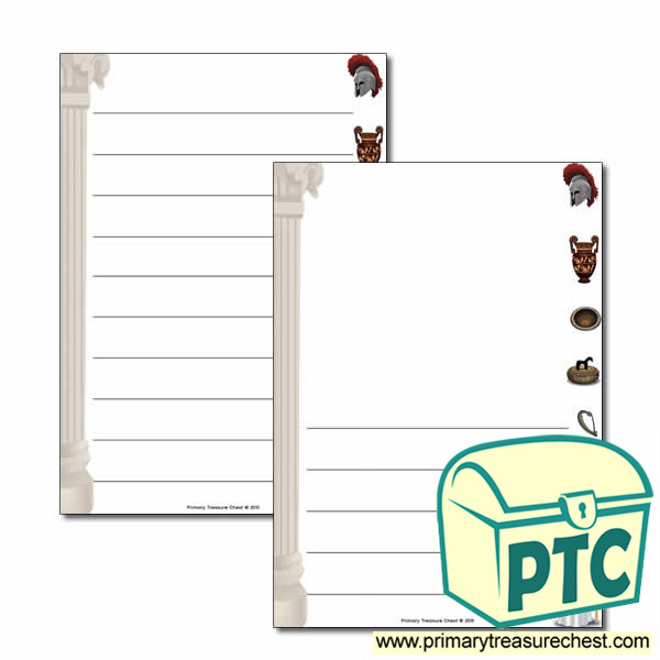 Ancient Greece Page Border/Writing Frame (wide lines)
