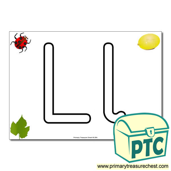  'Ll' Upper and Lowercase Bubble Letters A4 Poster, containing high quality, realistic images