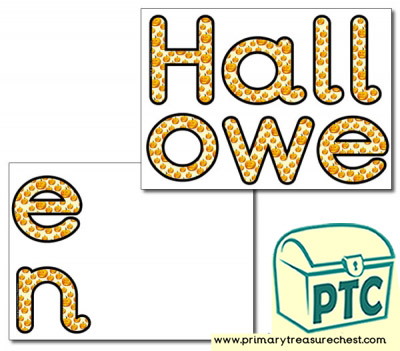 'Halloween' Display Letters