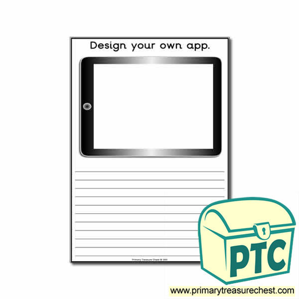 iPad/Tablet App Themed Worksheet