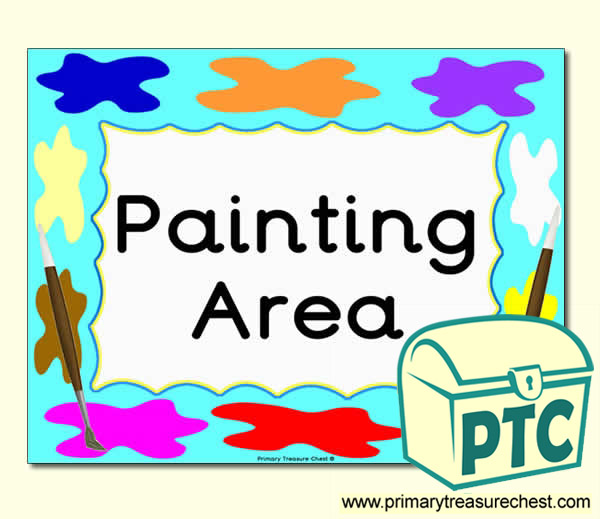 Painting Area Classroom Sign