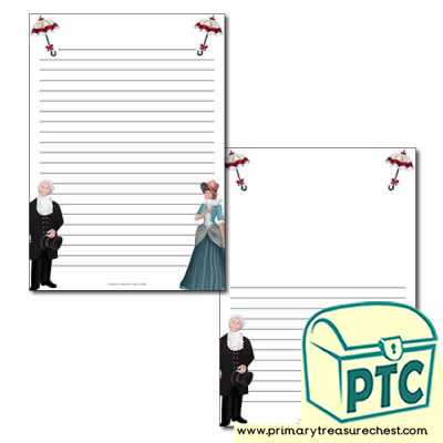 Victorian themed Page Border/ Writing Frames (narrow lines)