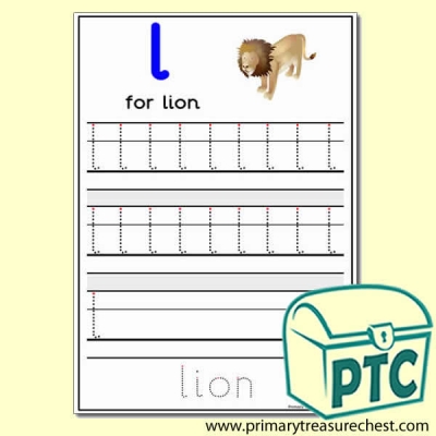 Letter Formation Activity Sheet - Letter 'l'