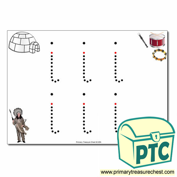 'i' Lowercase Letter Formation Activity - Join the Dots 