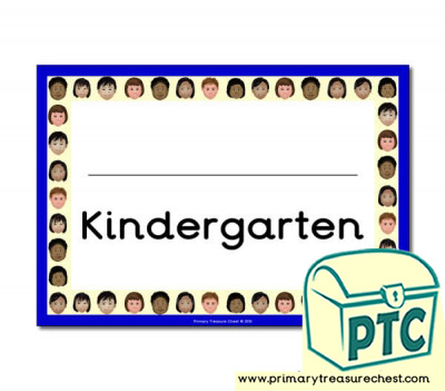Kindergarten Classroom Door Sign