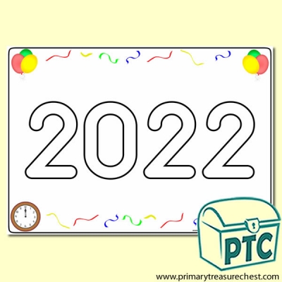 2019 Play Dough Mat with Colourful New Year’s Themed Images