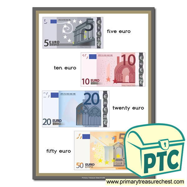 Money Poster - Euro Notes