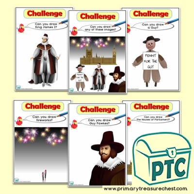 Guy Fawkes Themed ICT Challenge Cards