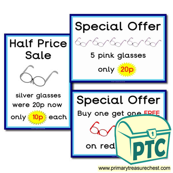 Opticians Role Play Special Offers (1-20p)
