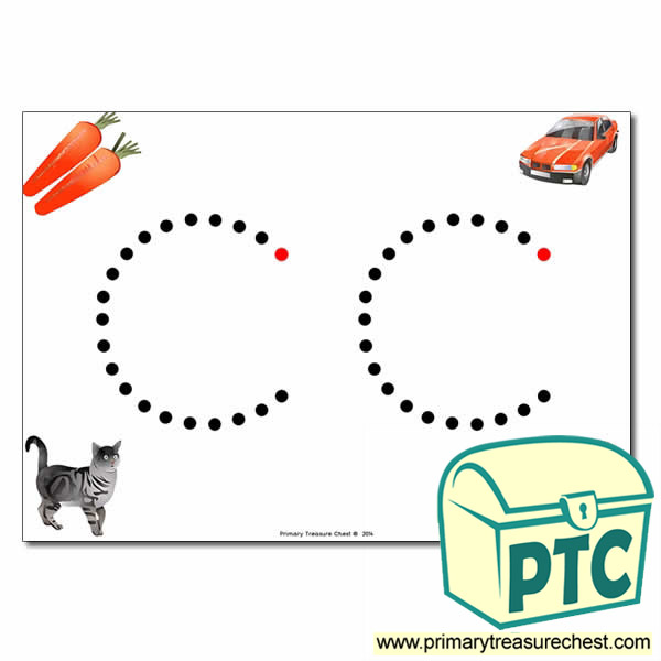 'c' Lowercase Letter Formation Activity - Join the Dots 