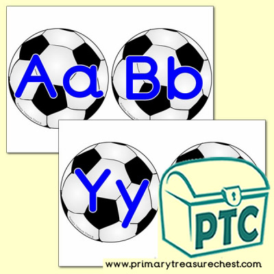 Football Themed Alphabet Cards (upper and lower case)
