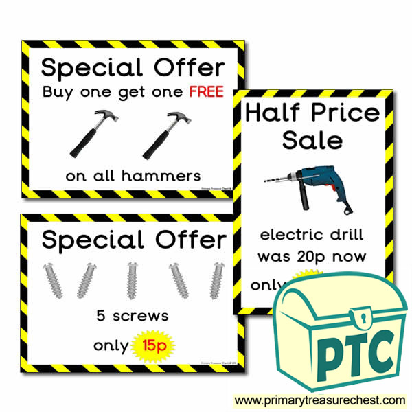 Role Play DIY Shop Special Offers (1-20p)