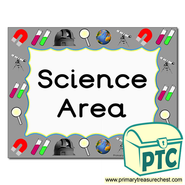 Science Area Classroom Sign