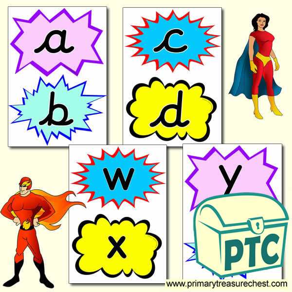 Superhero Themed Alphabet