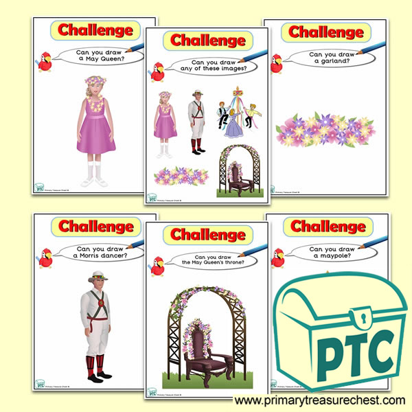 May Day  Themed ICT Challenge Cards