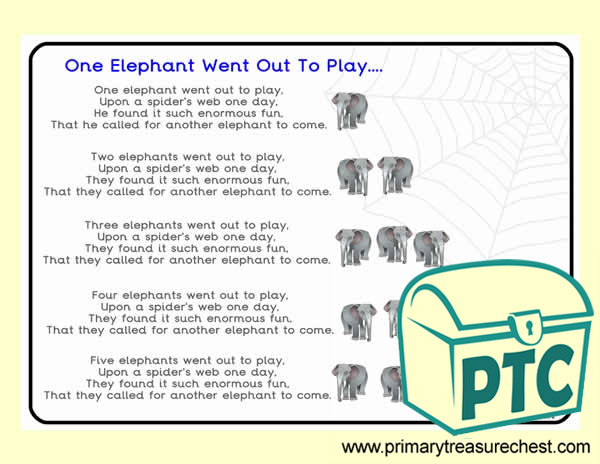 'One Elephant Went Out to Play' Song