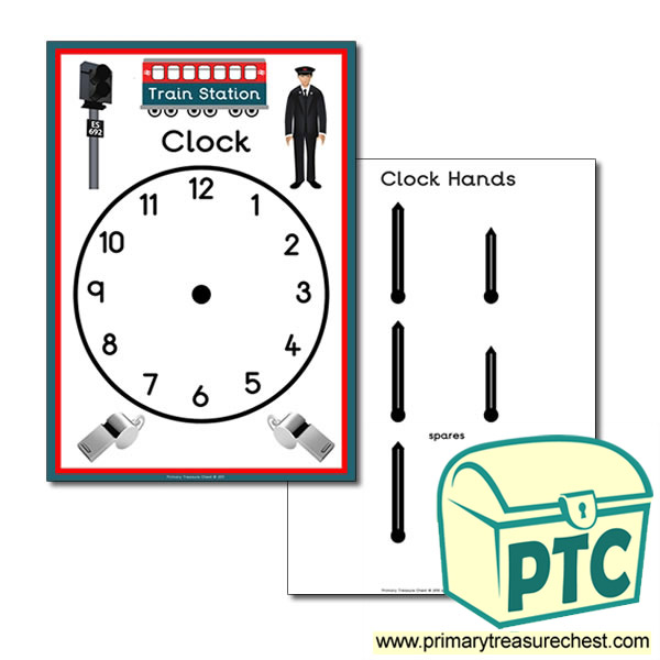 Train Station Role Play Clock