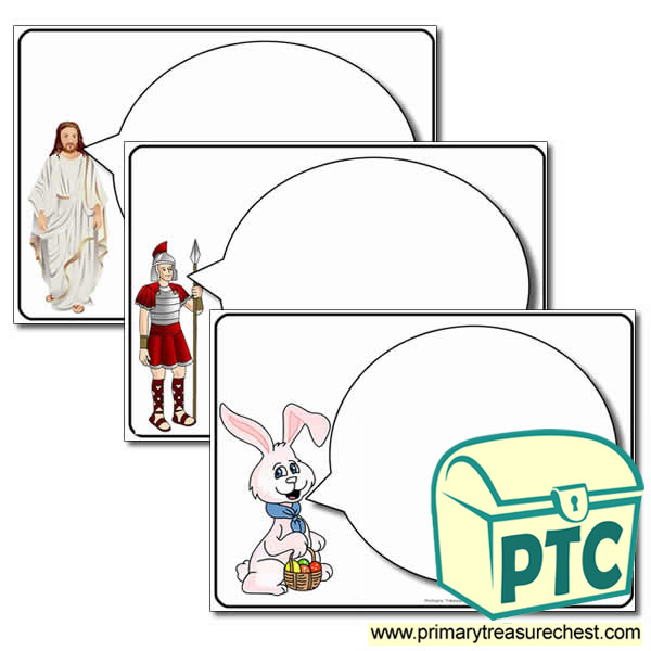 Easter Themed Speech Bubble Worksheets