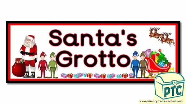 'Santa's Grotto' Display Heading/ Classroom Banner