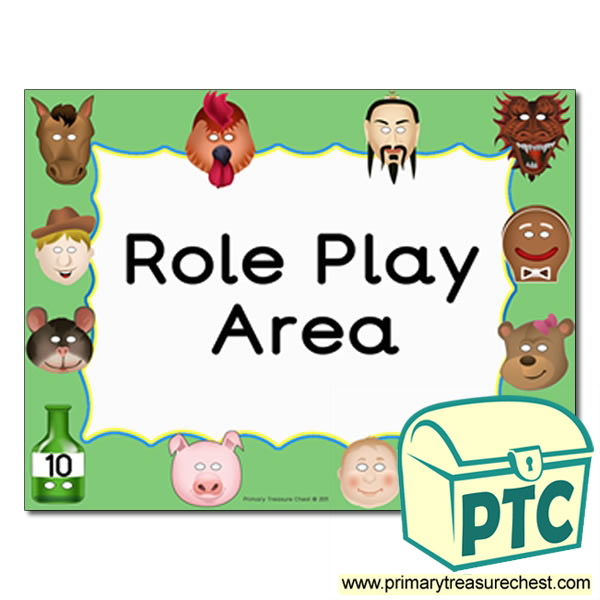 Role Play area Classroom sign
