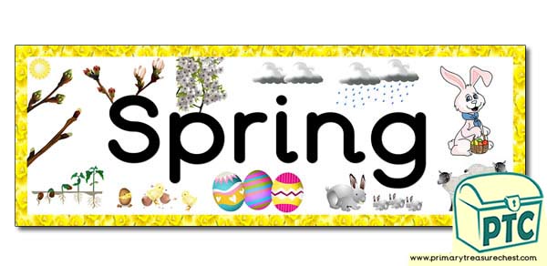 'Spring' Display Heading/ Classroom Banner