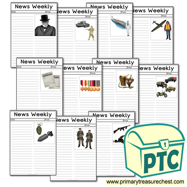 World War Two Themed Flashcards