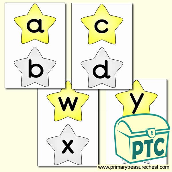 Star Themed Alphabet Cards