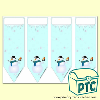 Four bookmarks on an A4 sheet, with a Spring theme.