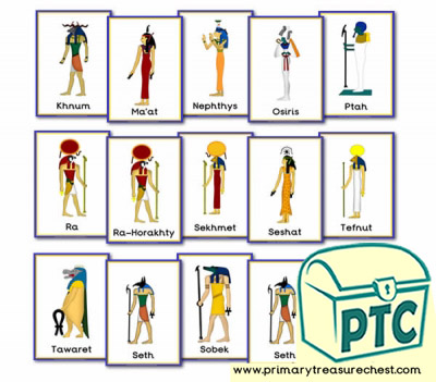 Ancient Egyptian Gods Themed Posters