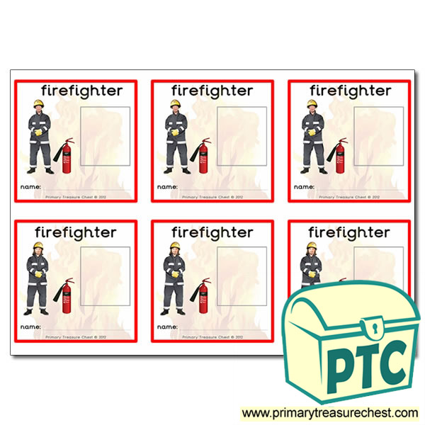 Firefighter labels / ID badges