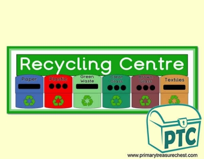 'Recycling Centre' Display Heading