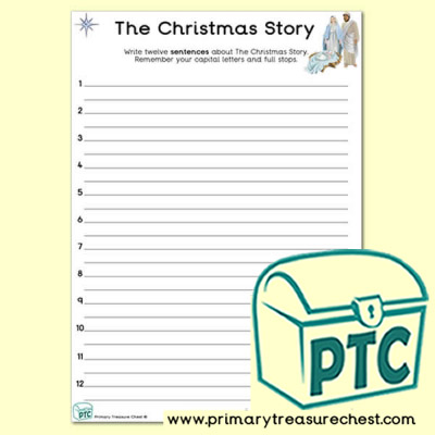 Christmas Story Themed Sentence Writng Activity