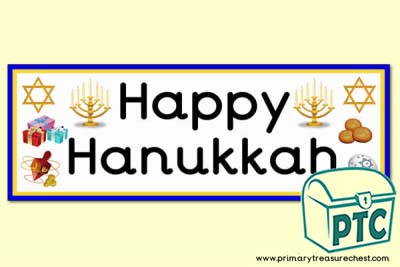 Happy Hanukkah Classroom Banner