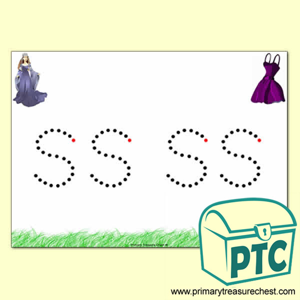 'ss' Double Letter Formation Activity - Join the Dots 