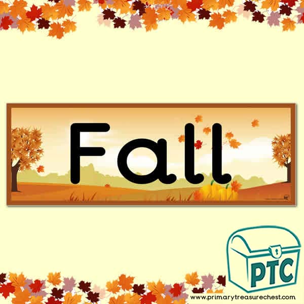 Fall Display Heading/ Classroom Banner