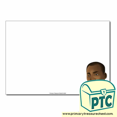 Martin Luther King Jr Themed  Landscape Page Border/Writing Frame (no lines)