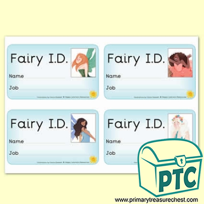 Role Play Fairy ID Badges