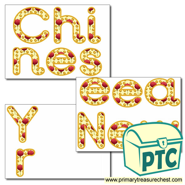 'Chinese New Year' Display Letters