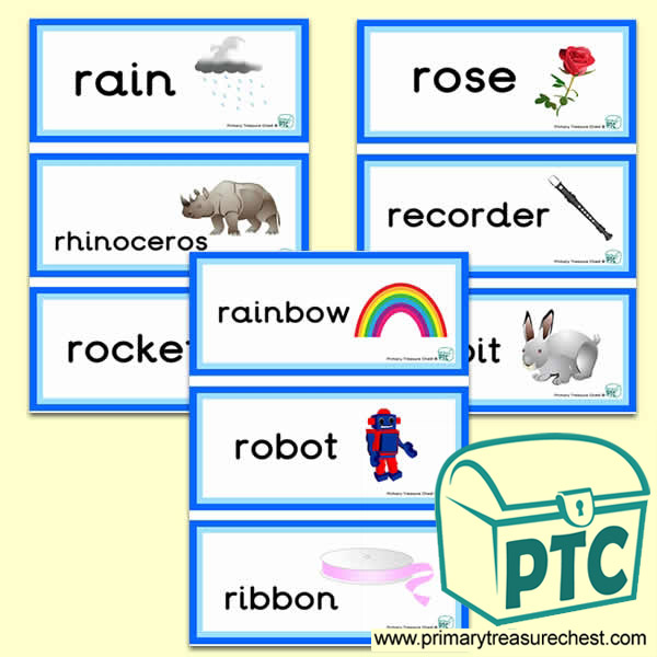 Letter 'r'  Themed Flashcards