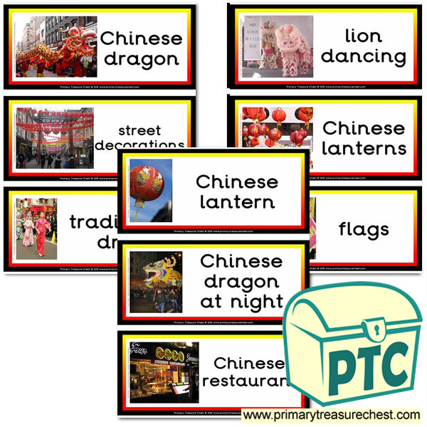 Chinese New Year Themed Flashcards with Photos