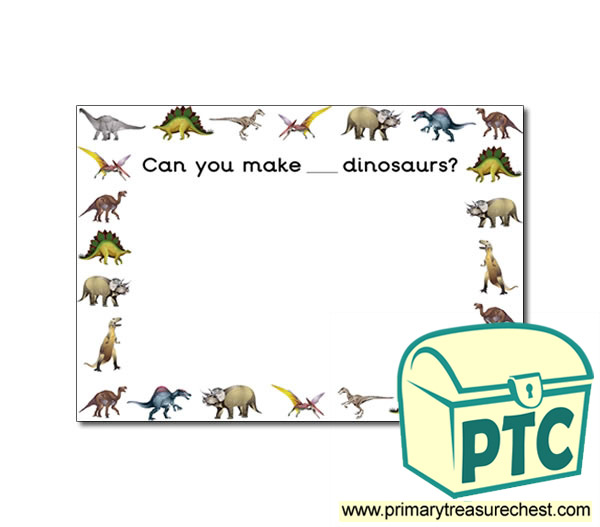 Dinosaur Themed Number Playdough Mats