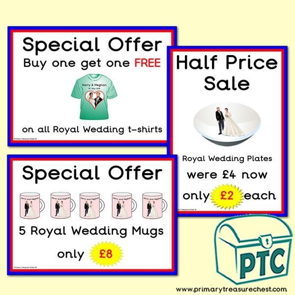 London Gift Shop Royal Wedding Offers (21p to £99)