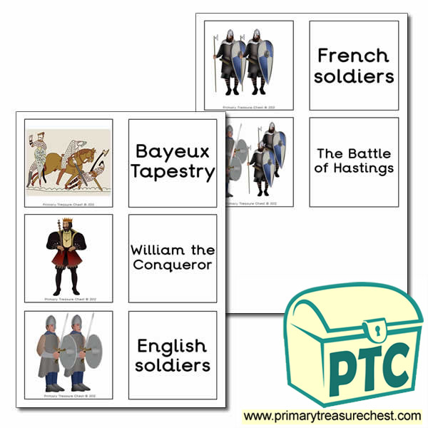 'William the Conqueror' Themed Matching Cards