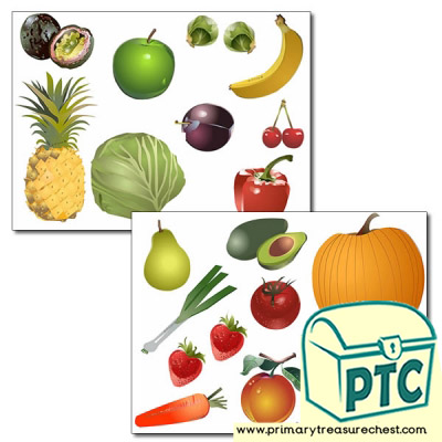 Healthy Food Storyboard / Cut & Stick Images