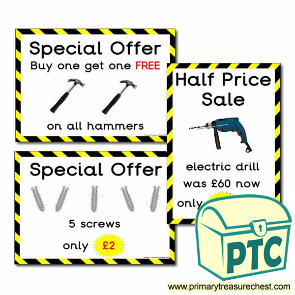 Role Play DIY Shop Special Offers (21p - £99)